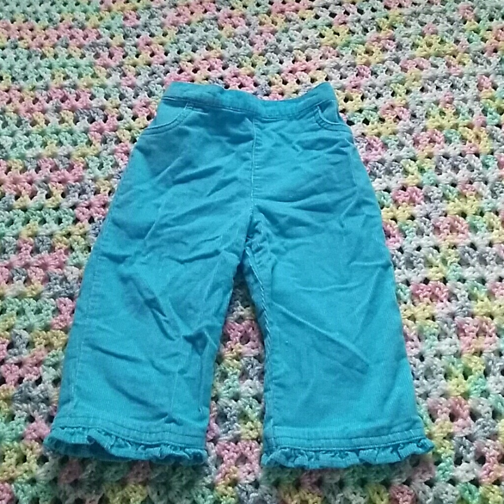 Sky corduroy pants
